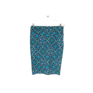 Lularoe Blue Floral A-Line Skirt